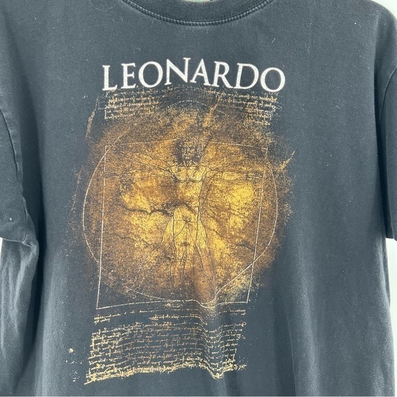 Vintage 90’s Leonardo da Vinci graphic tee size S - Picture 2 of 4